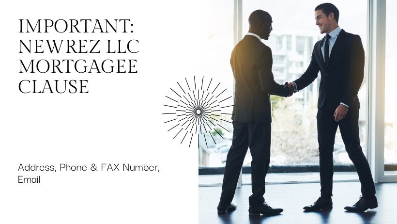 Newrez LLC Mortgagee Clause